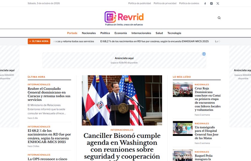 Diseño Crónica para periódico digital