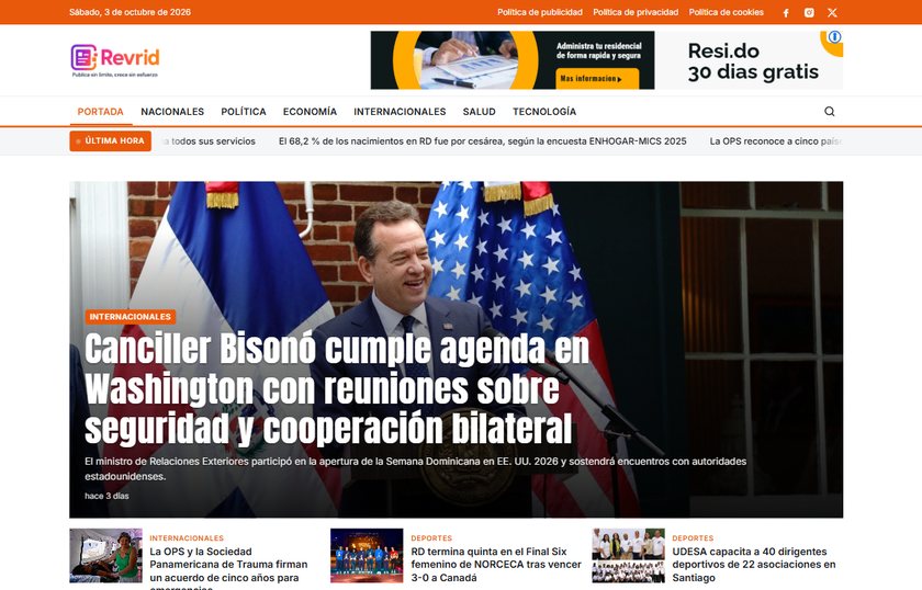 Diseño Impacto para periódico digital