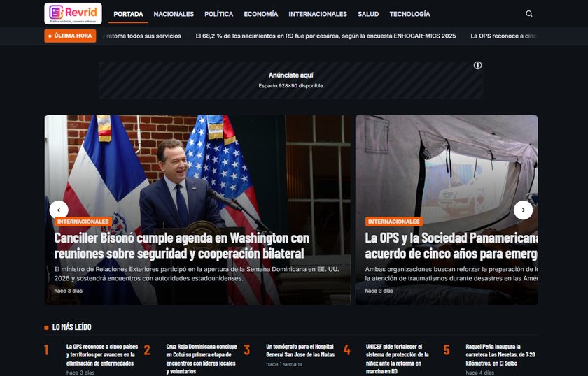 Diseño Noche para periódico digital