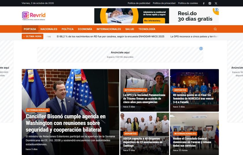 Diseño Portada para periódico digital