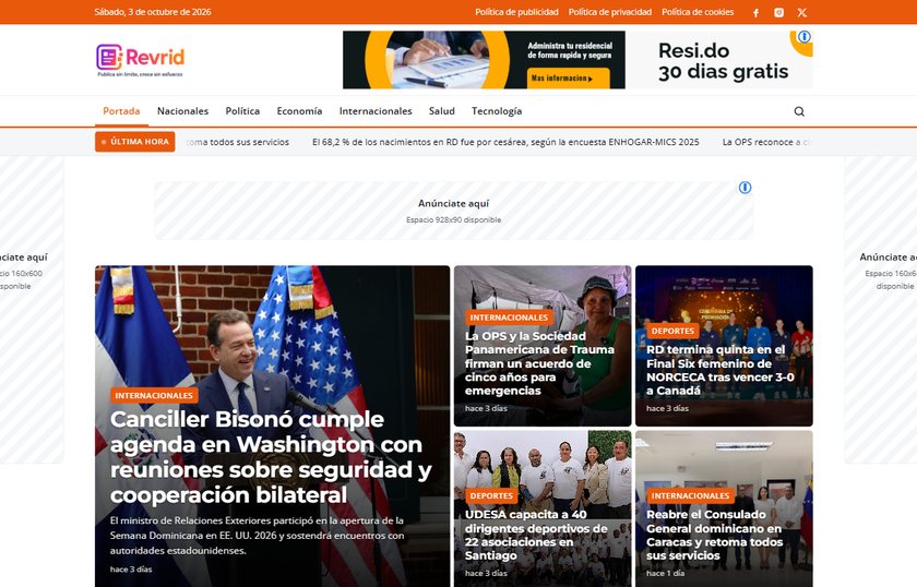 Diseño Provincia para periódico digital